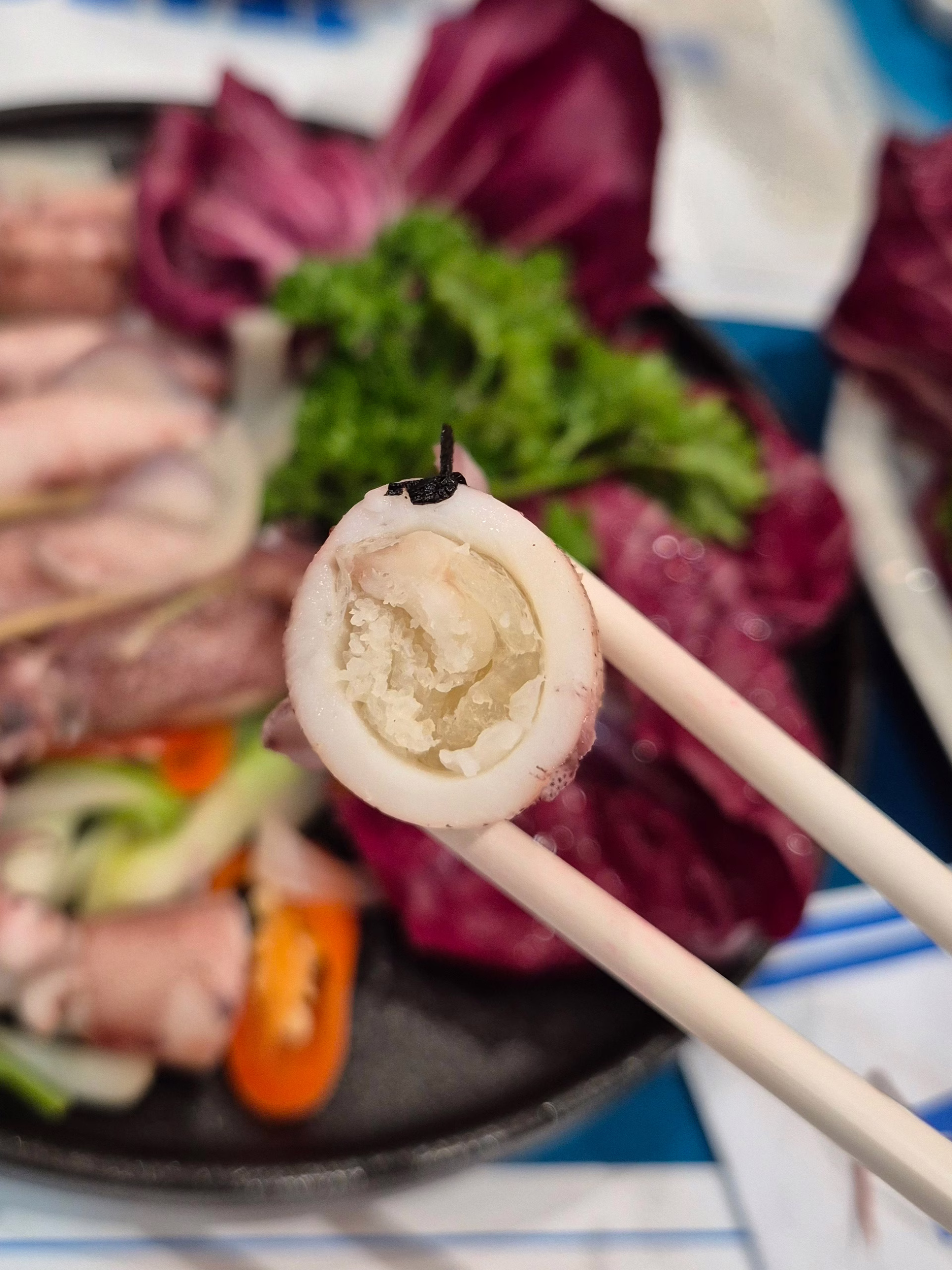 오징어 알찜 단면