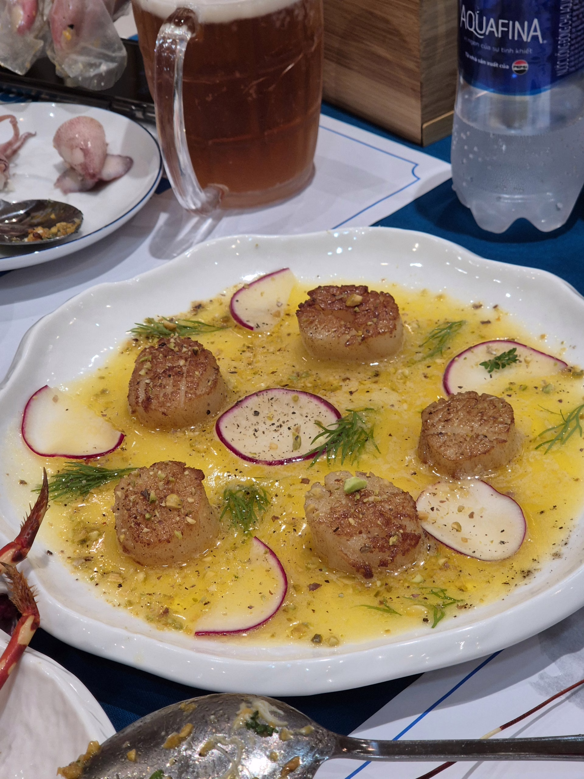 라임버터소스와 관자구이